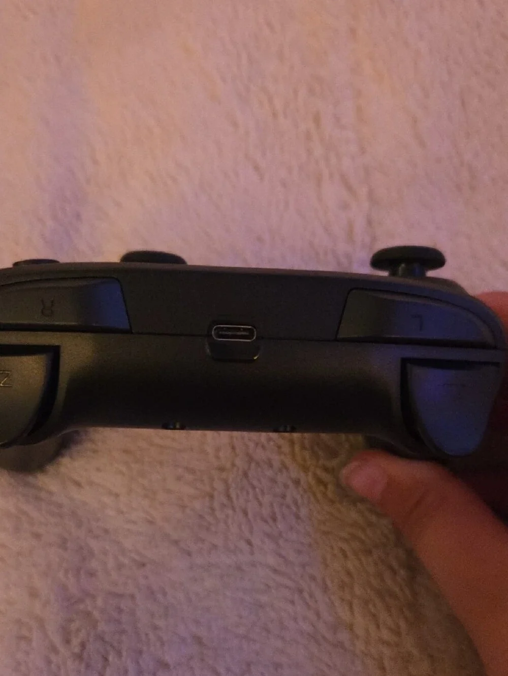 Nintendo Black Wireless Game Controller with Green Accent